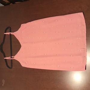 XS Coral Peach Arrow Design Slip Dress